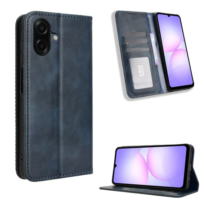 Flip Cover Samsung Galaxy A07 Simili Cuir Vintage avec Porte-cartes