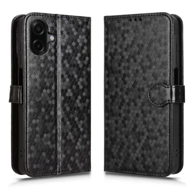 Etui Samsung Galaxy A07 Motif Alvéolé Gravé Porte-cartes avec Dragonne