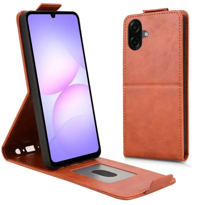 Etui Samsung Galaxy A07 Simili Cuir Ouverture Verticale Flip