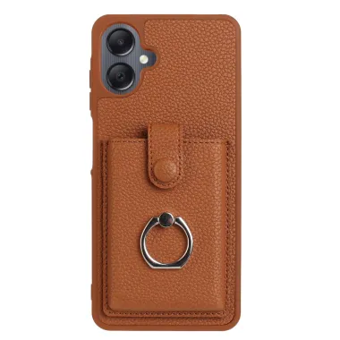 Coque Samsung Galaxy A07 Effet Cuir Porte-cartes avec Anneau Support