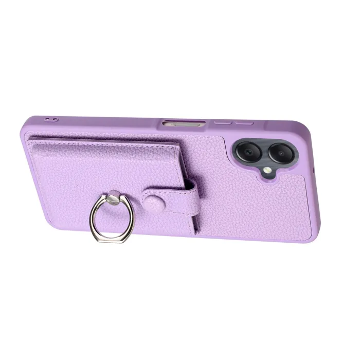 Coque Samsung Galaxy A07 Effet Cuir Porte-cartes avec Anneau Support