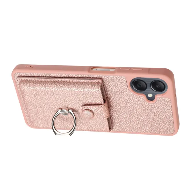 Coque Samsung Galaxy A07 Effet Cuir Porte-cartes avec Anneau Support