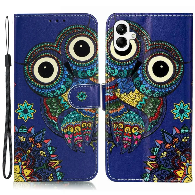 Housse Samsung Galaxy A07 / A06 Motif Artistique avec Porte-Cartes et Dragonne