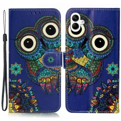 Housse Samsung Galaxy A07 / A06 Motif Artistique avec Porte-Cartes et Dragonne