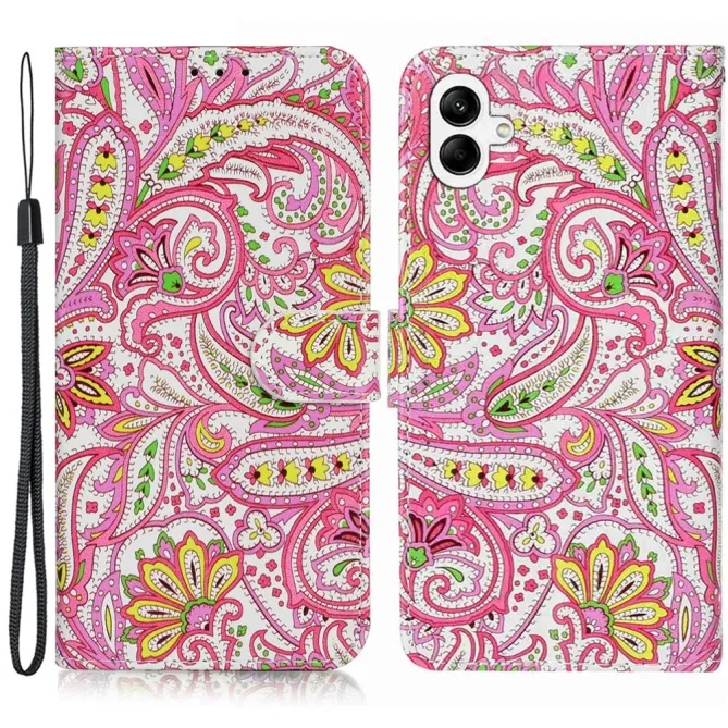 Housse Samsung Galaxy A07 / A06 Motif Artistique avec Porte-Cartes et Dragonne