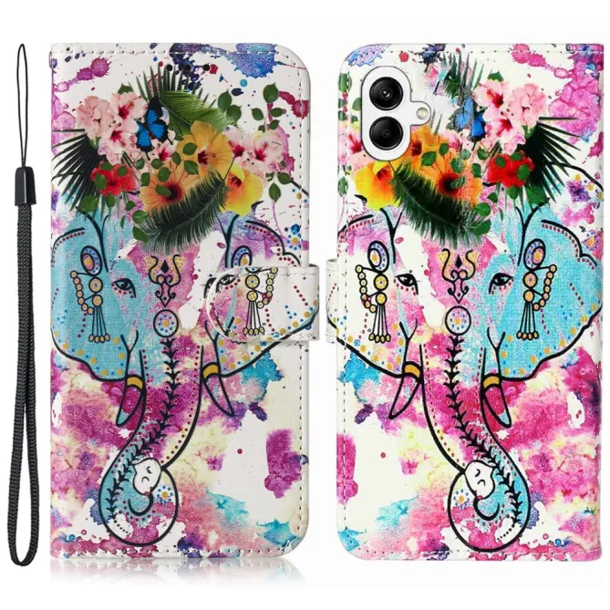 Housse Samsung Galaxy A07 / A06 Motif Artistique avec Porte-Cartes et Dragonne