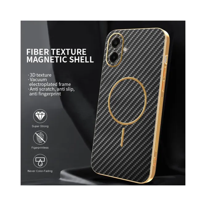 Coque Samsung Galaxy A07 Magnétique Texture Carbone