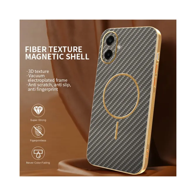 Coque Samsung Galaxy A07 Magnétique Texture Carbone
