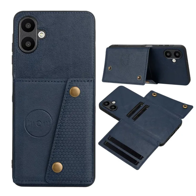 Coque Samsung Galaxy A07 Effet Cuir avec Portefeuille Intégré et Support