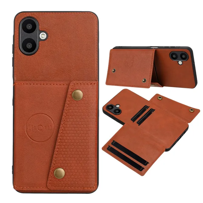 Coque Samsung Galaxy A07 Effet Cuir avec Portefeuille Intégré et Support