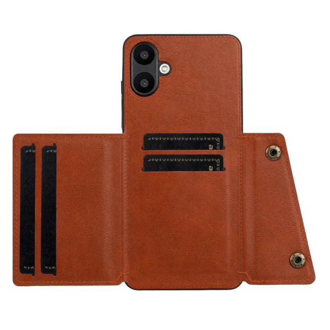 Coque Samsung Galaxy A07 Effet Cuir avec Portefeuille Intégré et Support