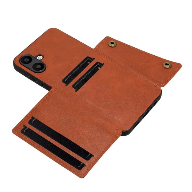 Coque Samsung Galaxy A07 Effet Cuir avec Portefeuille Intégré et Support