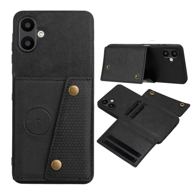 Coque Samsung Galaxy A07 Effet Cuir avec Portefeuille Intégré et Support