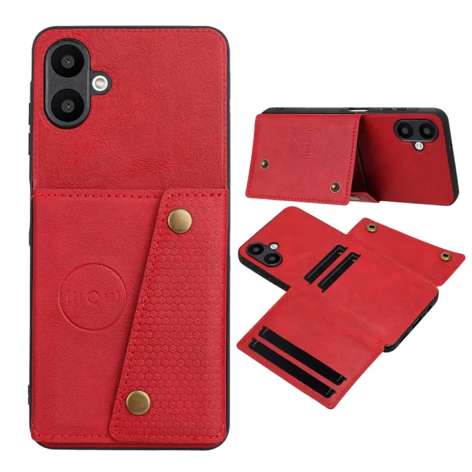 Coque Samsung Galaxy A07 Effet Cuir avec Portefeuille Intégré et Support