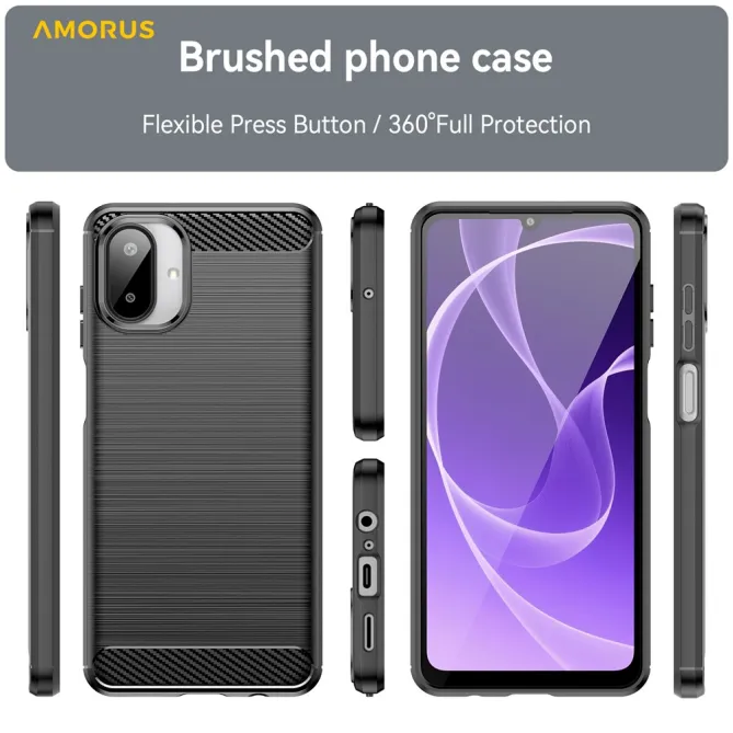 Coque Samsung Galaxy A07 Finition Carbone Brossée
