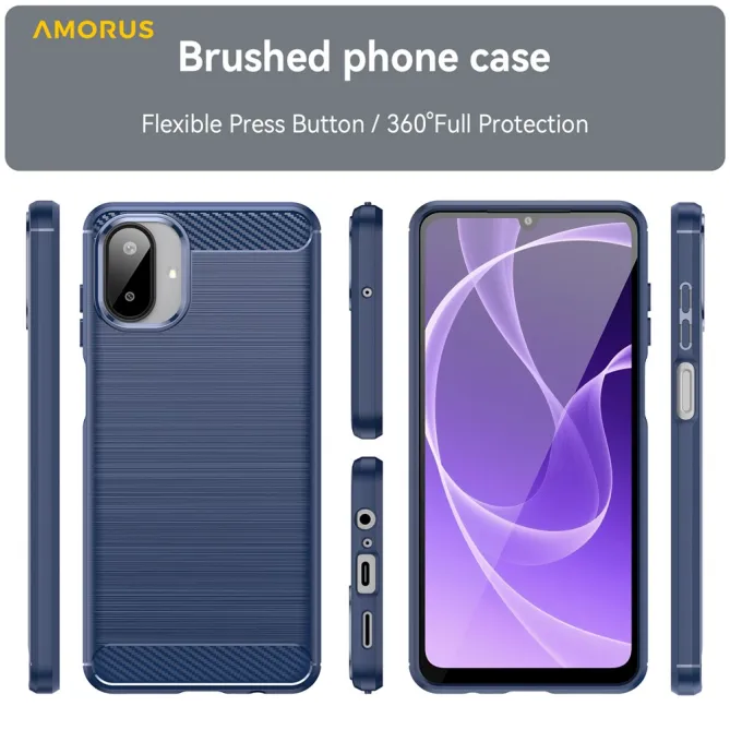 Coque Samsung Galaxy A07 Finition Carbone Brossée