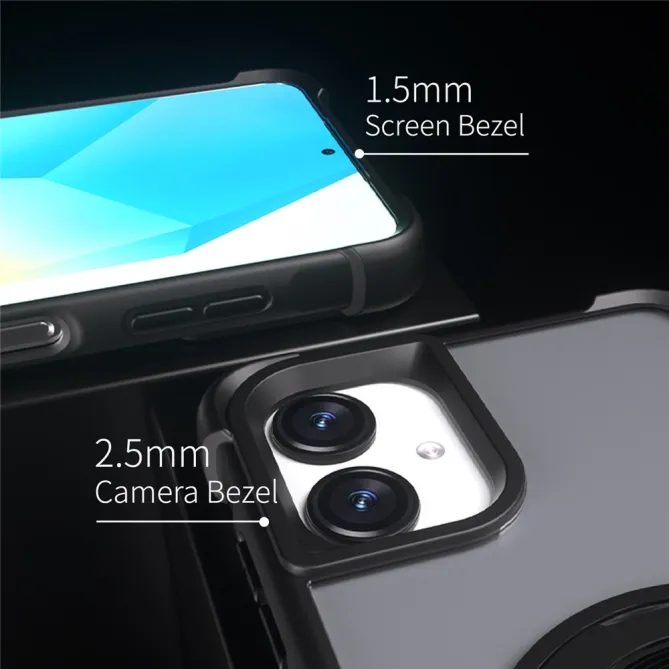 Coque Samsung Galaxy A07 Hybride Translucide avec Anneau