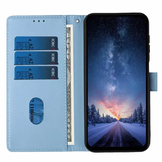 Housse Samsung Galaxy A07 Motif Chat et Arbre avec Dragonne