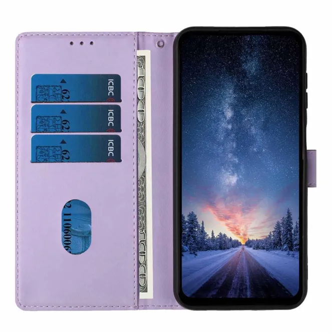 Housse Samsung Galaxy A07 Motif Chat et Arbre avec Dragonne