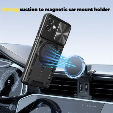 Coque Samsung Galaxy A07 Armor Shield avec Cache Objectif Coulissant