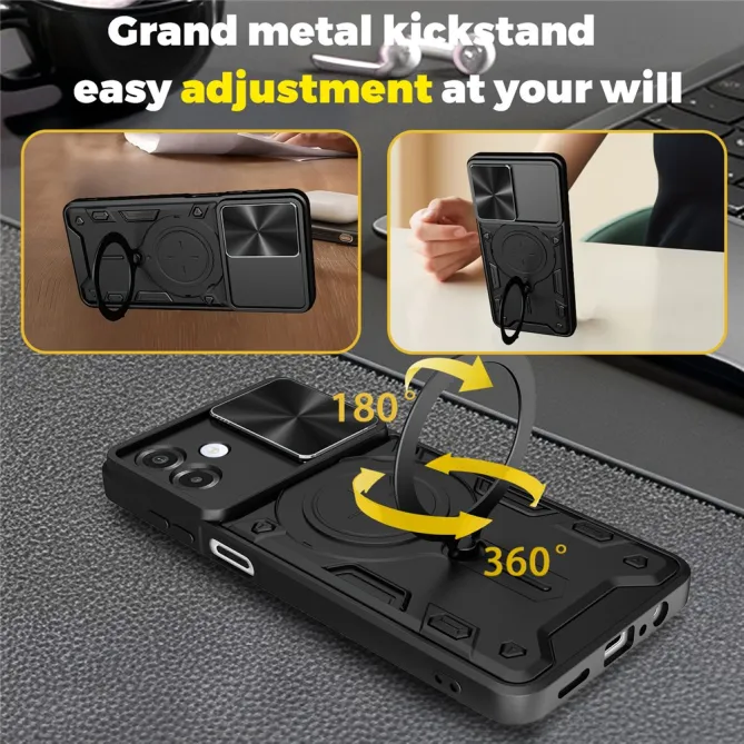 Coque Samsung Galaxy A07 Armor Shield avec Cache Objectif Coulissant