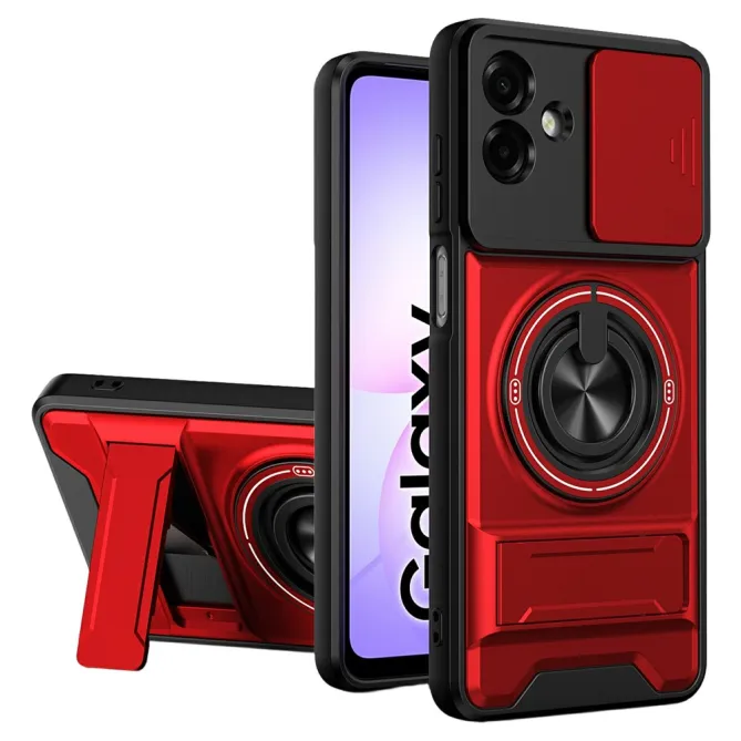 Coque Samsung Galaxy A07 Armor Guard avec Cache Objectif et Support Rotatif