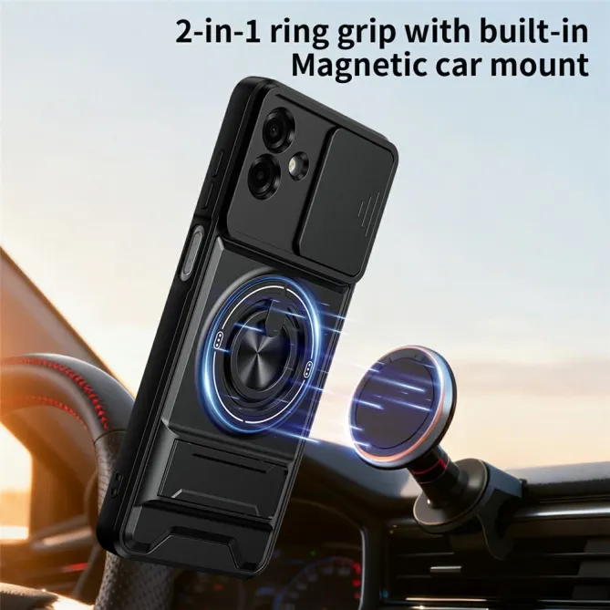 Coque Samsung Galaxy A07 Armor Guard avec Cache Objectif et Support Rotatif