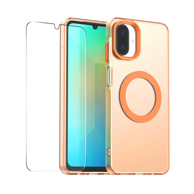 Coque Samsung Galaxy A07 Magnétique Transparente avec Verre Trempé