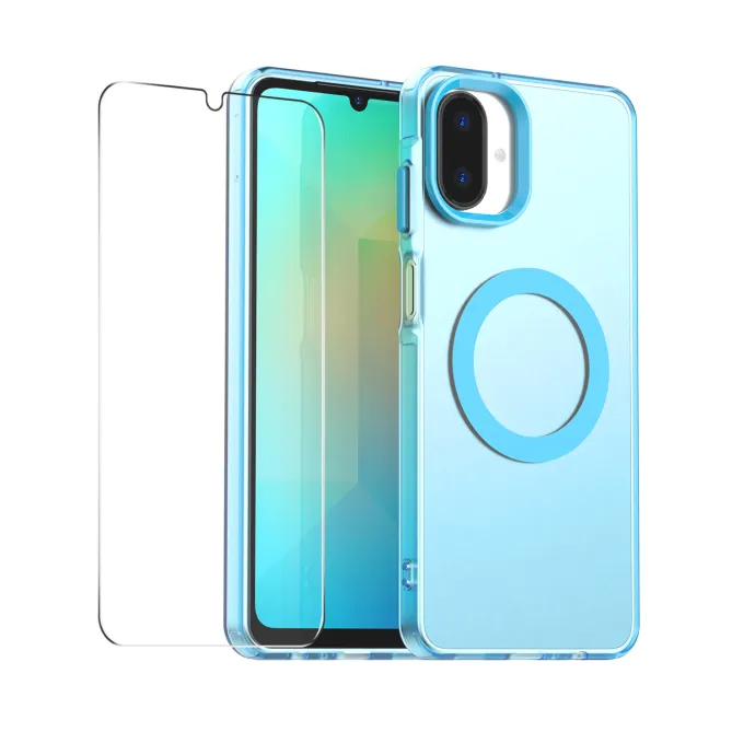 Coque Samsung Galaxy A07 Magnétique Transparente avec Verre Trempé