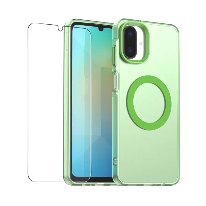 Coque Samsung Galaxy A07 Magnétique Transparente avec Verre Trempé