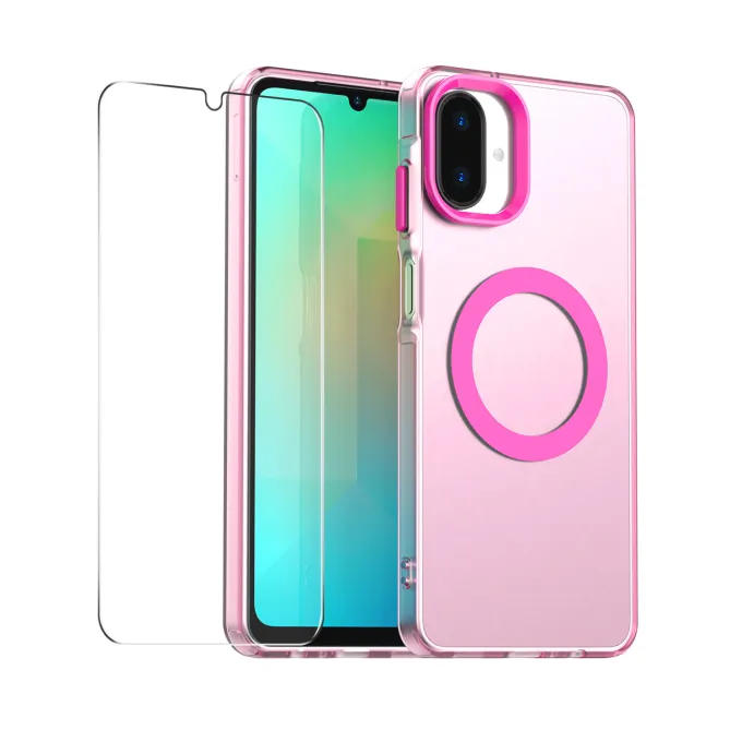 Coque Samsung Galaxy A07 Magnétique Transparente avec Verre Trempé