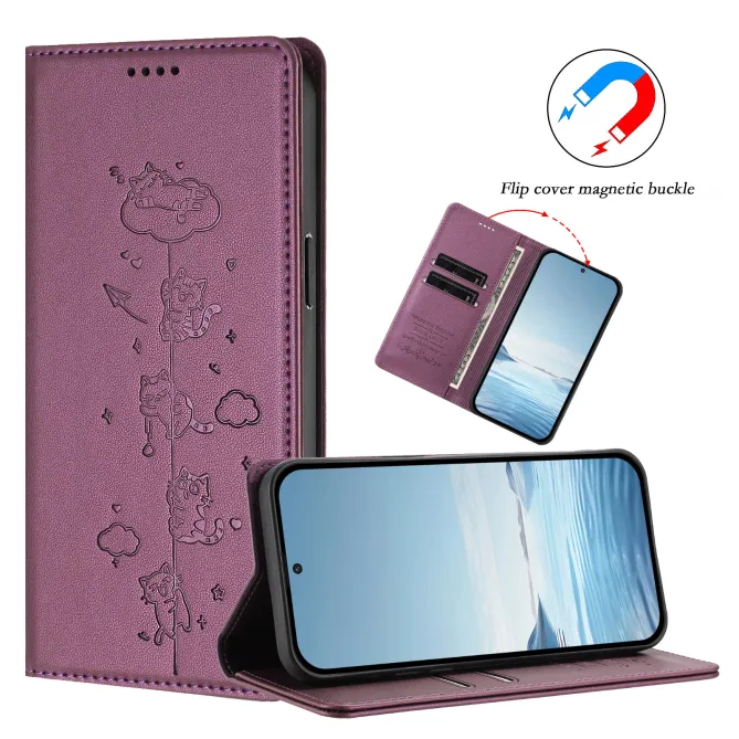 Flip Cover Samsung Galaxy A06 / A07 Gravure Chats