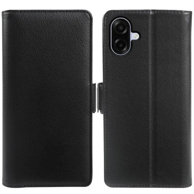 Housse Samsung Galaxy A07 Effet Cuir Grainé avec Fermeture Double Magnétique