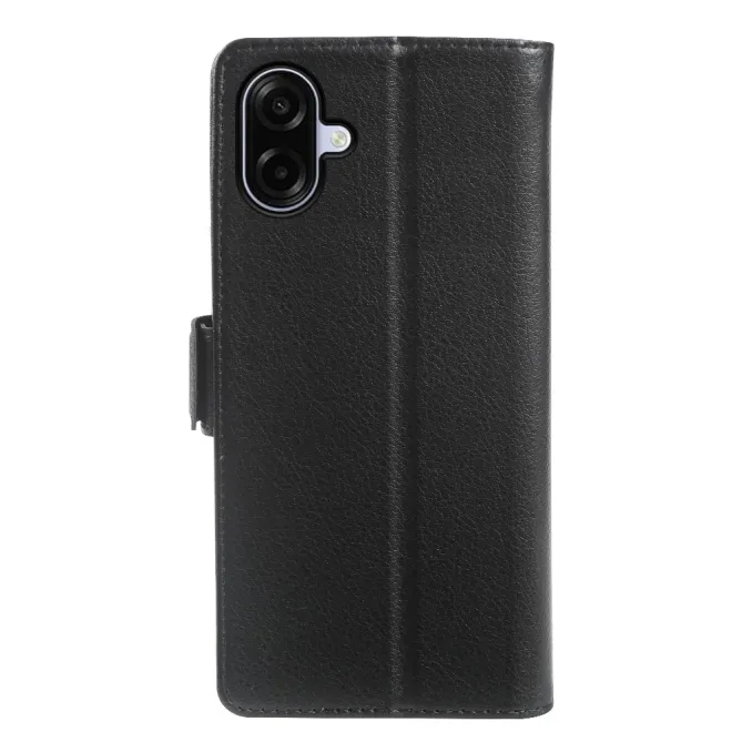 Housse Samsung Galaxy A07 Effet Cuir Grainé avec Fermeture Double Magnétique