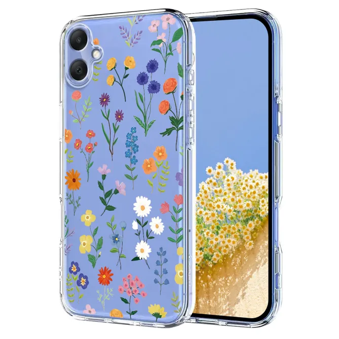 Coque Samsung Galaxy A07 Fleurs et Papillons Transparente