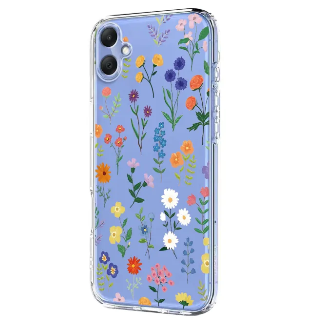 Coque Samsung Galaxy A07 Fleurs et Papillons Transparente