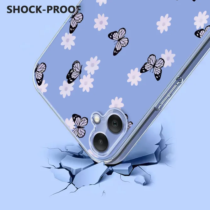 Coque Samsung Galaxy A07 Fleurs et Papillons Transparente