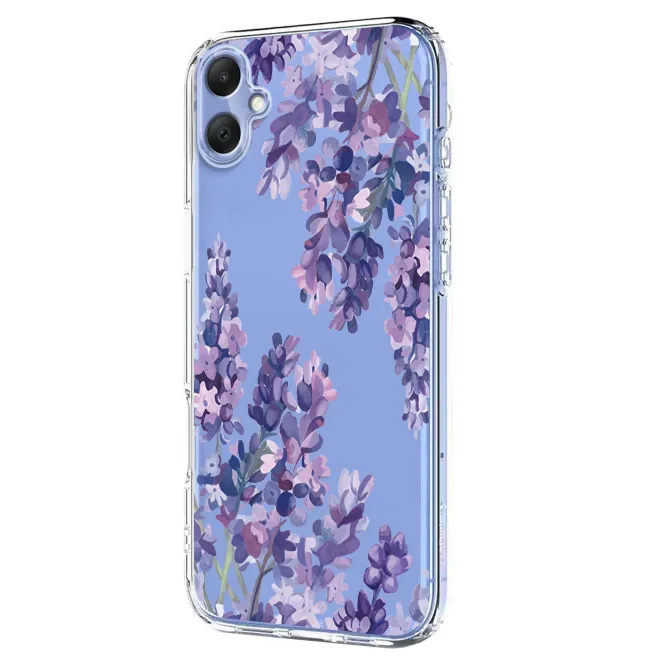 Coque Samsung Galaxy A07 Fleurs et Papillons Transparente