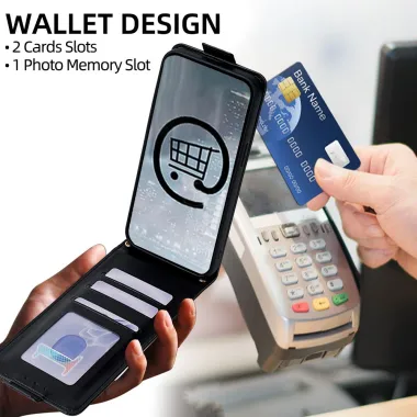 Etui Samsung Galaxy A07 Flip Vertical avec Bandoulière et Porte-cartes