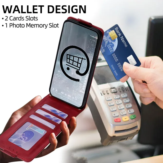 Etui Samsung Galaxy A07 Flip Vertical avec Bandoulière et Porte-cartes