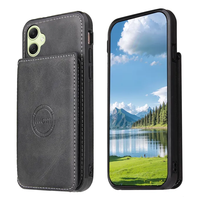 Coque Samsung Galaxy A07 4G / 5G Effet Cuir avec Porte-Cartes et Support