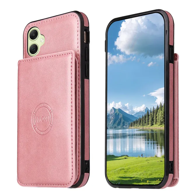 Coque Samsung Galaxy A07 4G / 5G Effet Cuir avec Porte-Cartes et Support