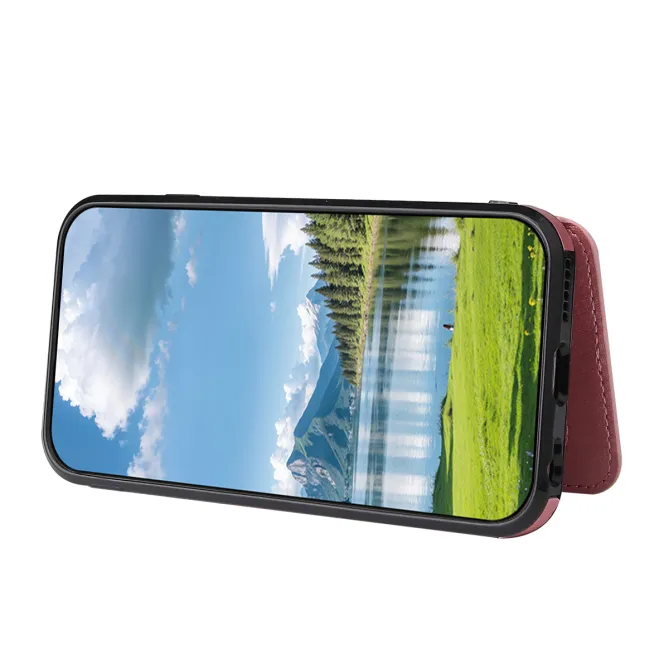 Coque Samsung Galaxy A07 4G / 5G Effet Cuir avec Porte-Cartes et Support