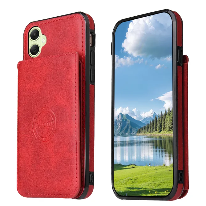 Coque Samsung Galaxy A07 4G / 5G Effet Cuir avec Porte-Cartes et Support