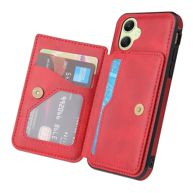 Coque Samsung Galaxy A07 4G / 5G Effet Cuir avec Porte-Cartes et Support