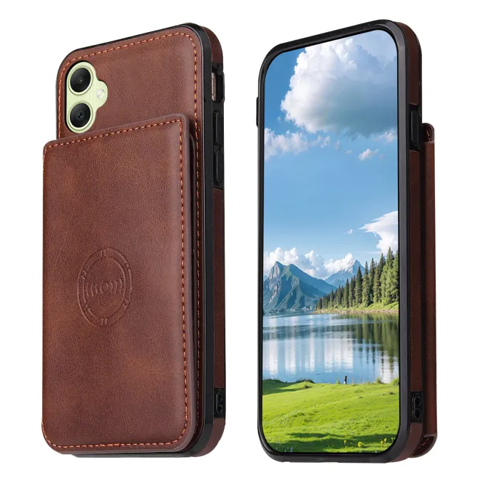 Coque Samsung Galaxy A07 4G / 5G Effet Cuir avec Porte-Cartes et Support