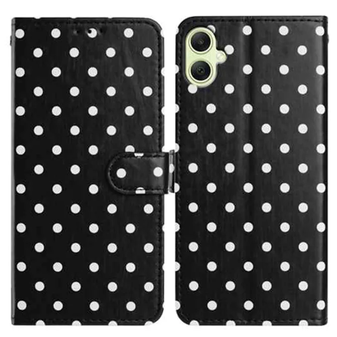 Housse Samsung Galaxy A07 / A06 Motif Pois avec Porte-Cartes