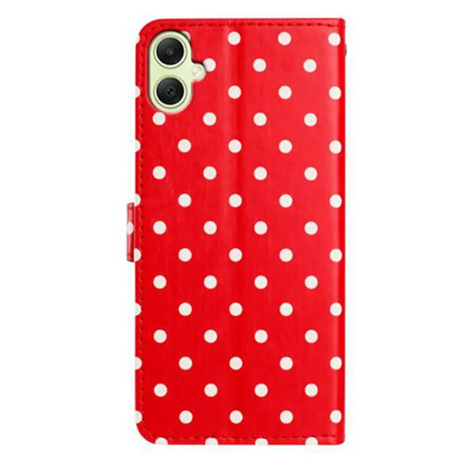Housse Samsung Galaxy A07 / A06 Motif Pois avec Porte-Cartes
