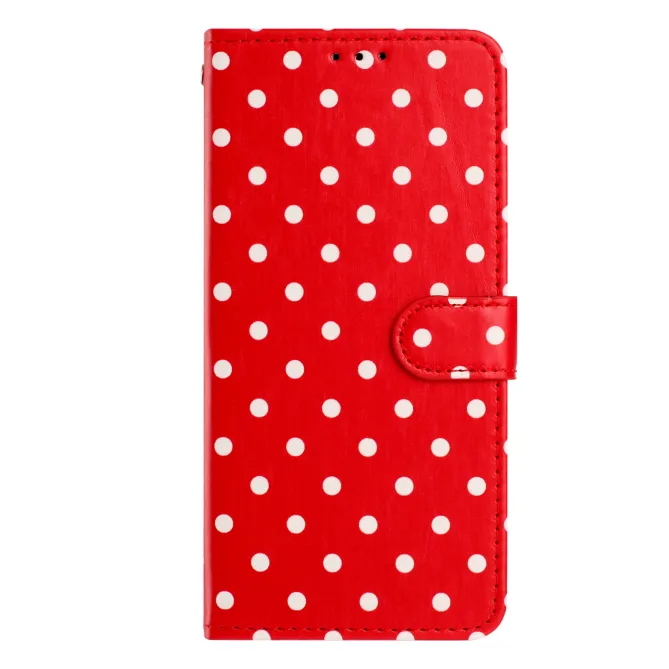 Housse Samsung Galaxy A07 / A06 Motif Pois avec Porte-Cartes