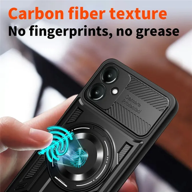 Coque Samsung Galaxy A07 Armor Impact avec Anneau Rotatif et Support Magnétique